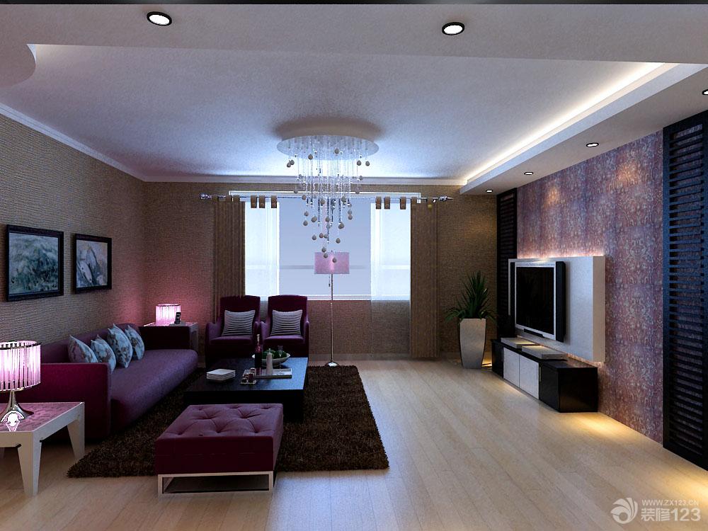 140平方住房客厅装修设计效果图图片