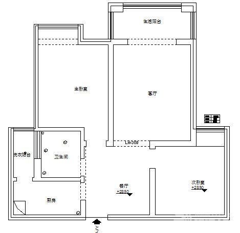 70平米小户型精品装修平面图