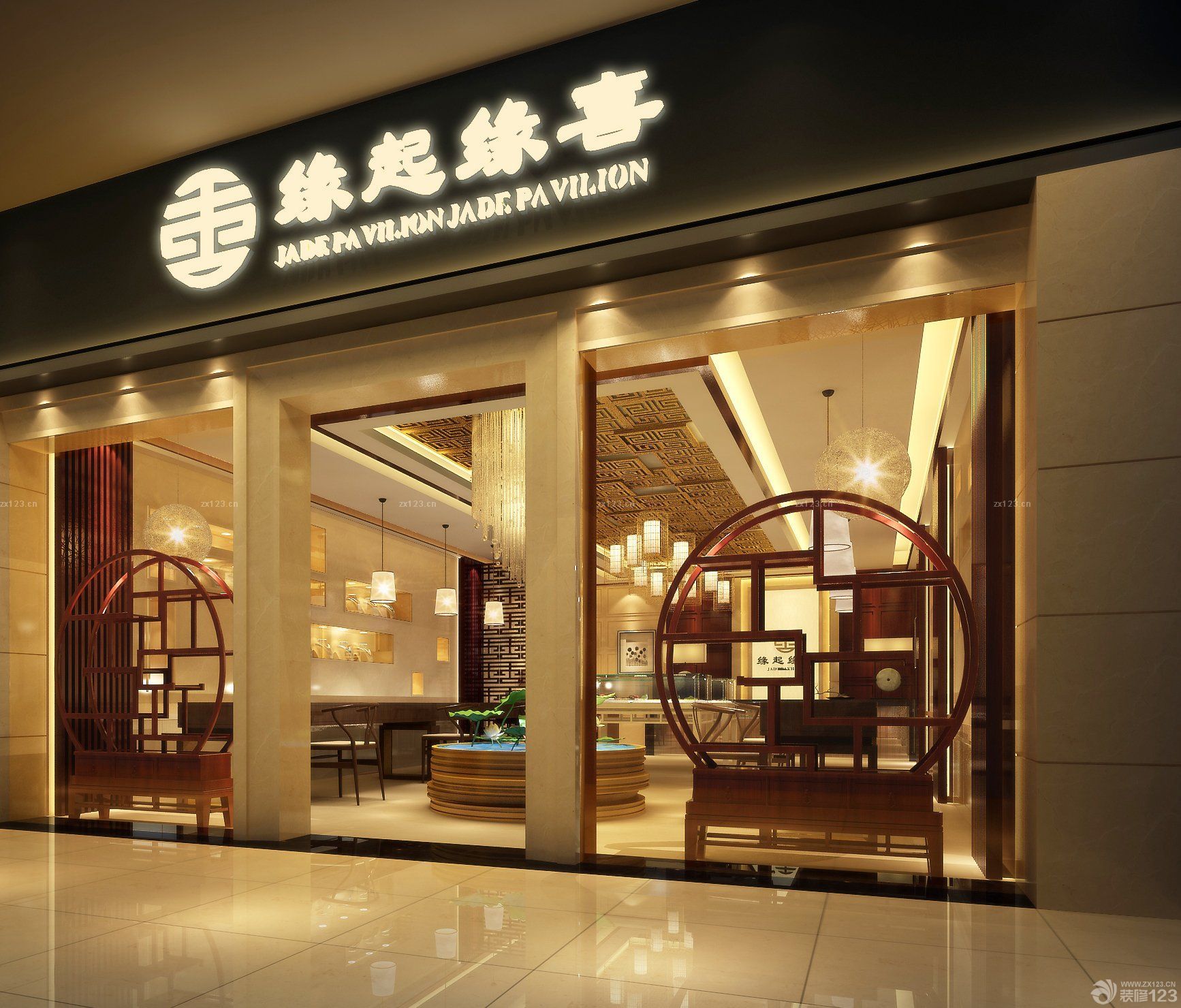 珠宝专卖店门头设计效果图