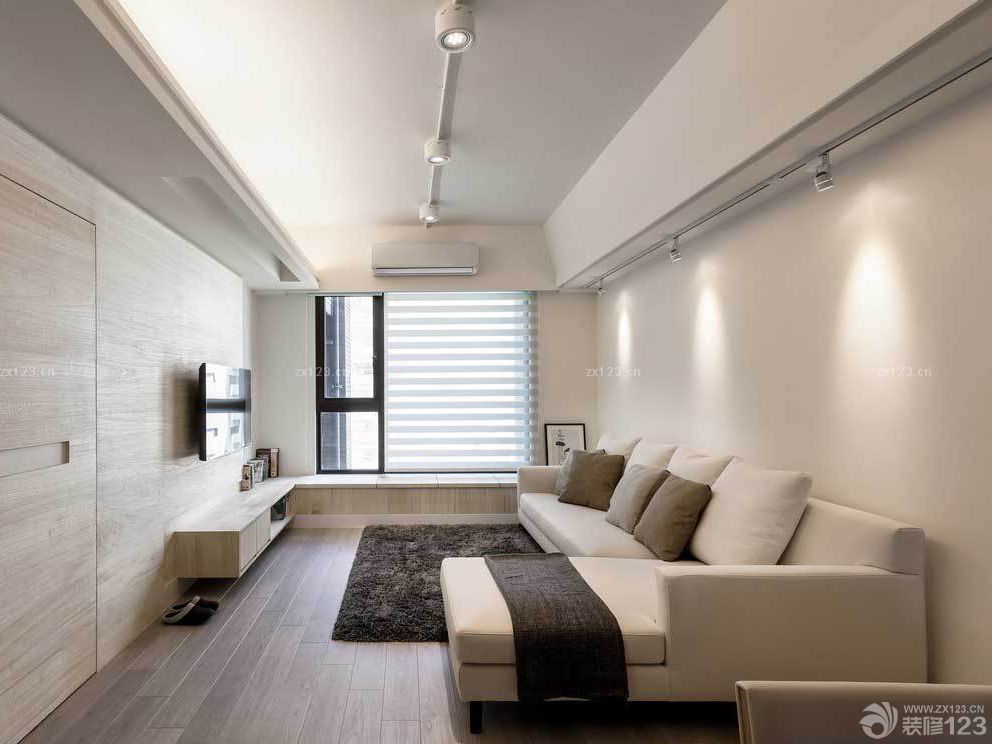 两室一厅90平房屋长方形客厅装修效果图片